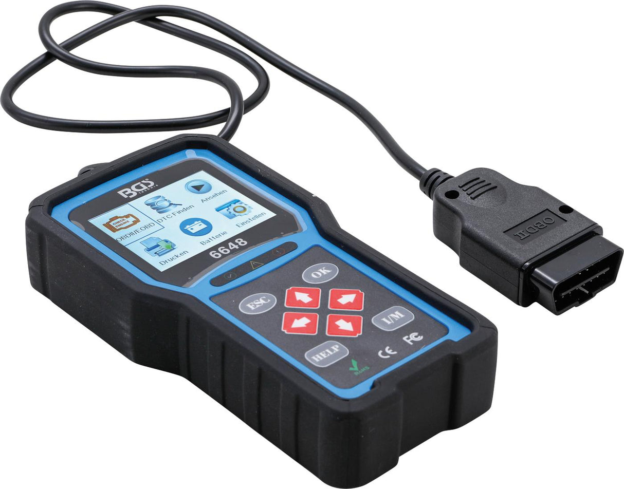 OBD 2 (EOBD) ERROR CODE DIAGNOSTIC TOOL (6648)