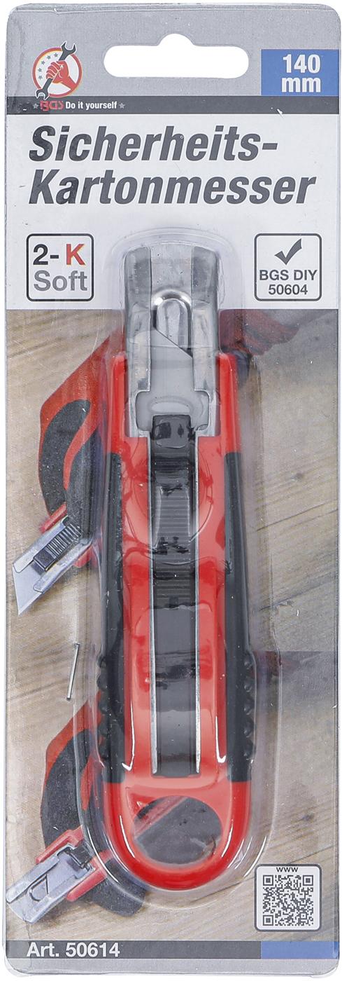 SAFETY CARDBOARD KNIFE | 140 MM (50614)