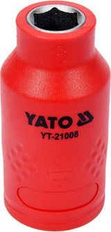 INSULATED HEXAGONAL SOCKET 8MM 3/8" VDE (YT-21008)