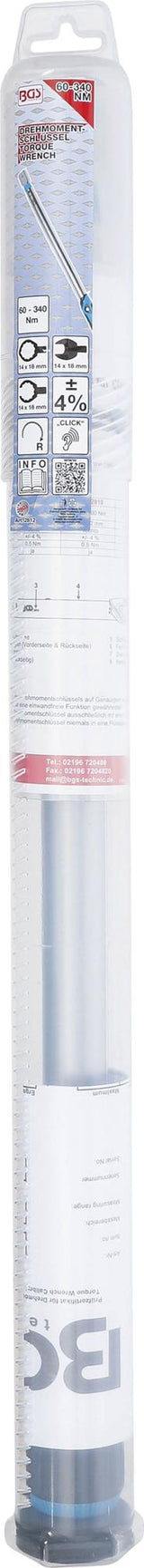 TORQUE WRENCH | 60 - 340 NM | FOR 14 X 18 MM INSERT TOOLS (2812)