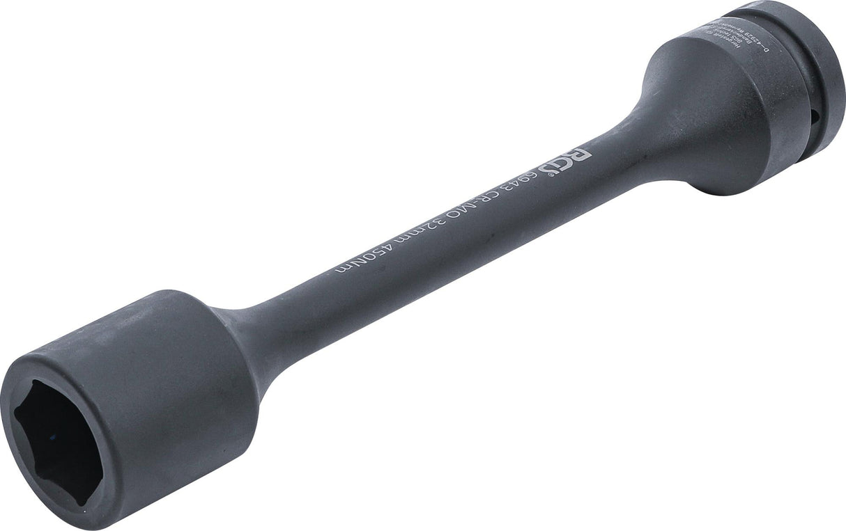 TORSION IMPACT SOCKET, HEXAGON | 25 MM (1") DRIVE | 32 MM | 450 NM (6943)