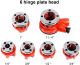 PIPE THREAD DIE SET WITH RATCHET | 1/4"-1,1/4" | 6 PCS. (EQ-7630)