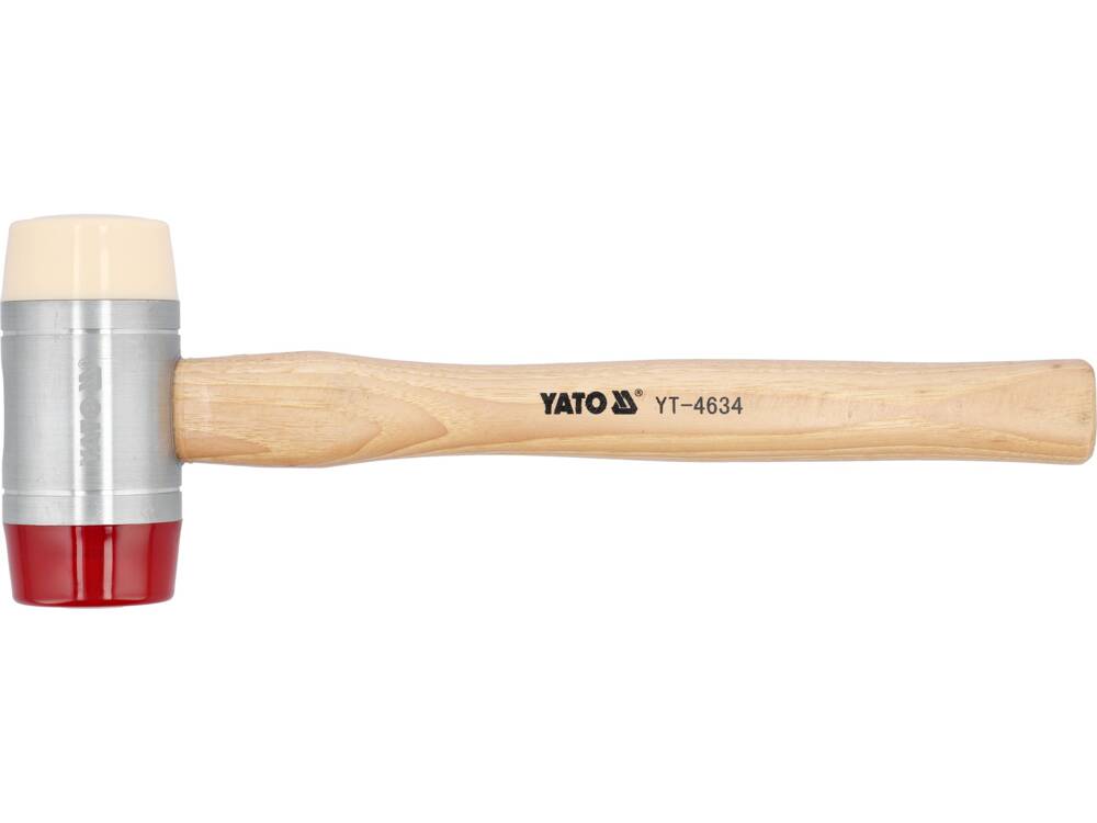 PU & NYLON HEADS MALLET W.WOOD.HANDLE 60 (YT-4634)