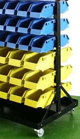 STORAGE CONTAINER WITH 90 BOXES, PALLET AND WHEELS 1300X650X575MM (B005)