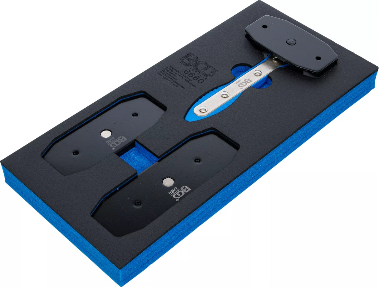 TOOL TRAY 1/3: BRAKE PISTON RESET TOOL | WITH RATCHET FUNCTION | 7 PCS. (6680)