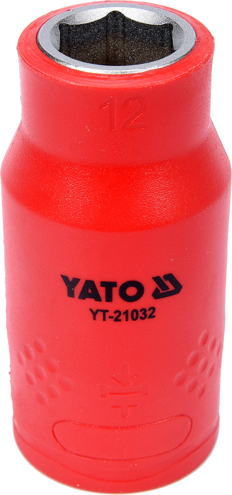 INSULATED HEXAGONAL SOCKET 12MM 1/2" VDE (YT-21032)