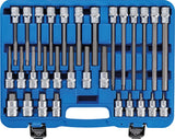 BIT SOCKET SET | 12.5 MM (1/2") DRIVE | INTERNAL HEXAGON | 30 PCS. (5181)