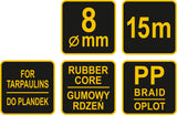 ELASTIC ROPE - 15 M (85177)