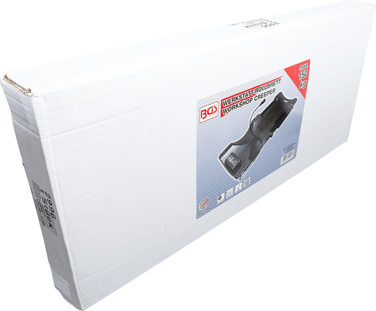 WORKSHOP CREEPER | WITH WORK LAMP | 1030 X 500 MM (2996)