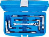 DOUBLE-JOINT RATCHET COMBINATION WRENCH SET | ADJUSTABLE | 8 - 19 MM | 5 PCS. (6181)