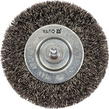 WIRE BRUSH 75MM INOX FOR DRILL (YT-47568)