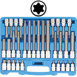 BIT SOCKET SET | 12.5 MM (1/2") DRIVE | TP-STAR (FOR TORX PLUS) TP20 - TP70 | 32 PCS. (5190)