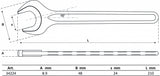 SINGLE OPEN END SPANNER | DIN 894 | 24 MM (34224)