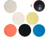 POLISHING PAD KIT 180MM, M14 8PCS (YT-47933)