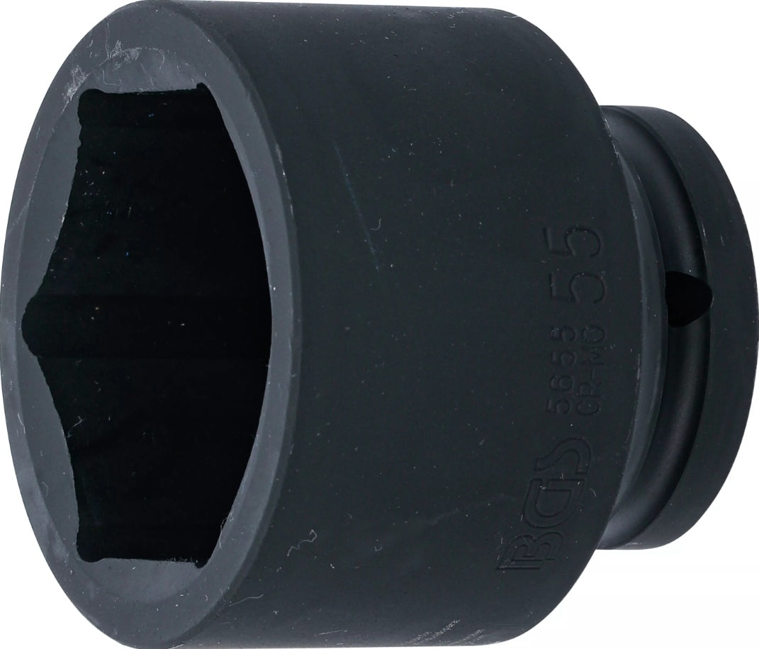 IMPACT SOCKET, HEXAGON | 20 MM (3/4") DRIVE | 55 MM (5655)