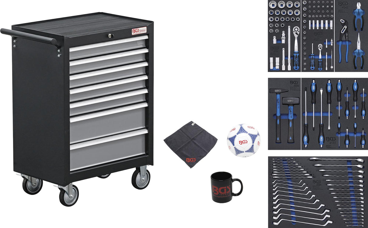 TOOL CABINET | 7 DRAWERS | WITH 129 TOOLS (4080)