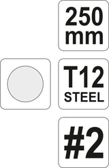 STEEL FILE 250MM #2 ROUND (YT-6232)