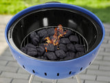 CHARCOAL BBQ, ROUNDED, 54CM BLUE (YG-20302)