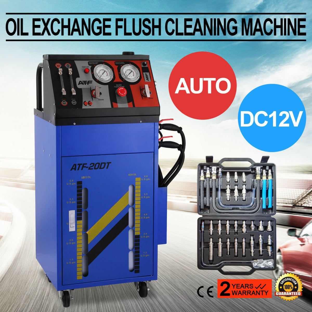 TRANSMISSION OIL CHANGE STATION | WITH ADAPTERS | 12V (TFE02)