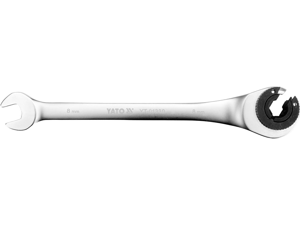 FLARE NUT RATCHET WRENCH 8MM (YT-01330)