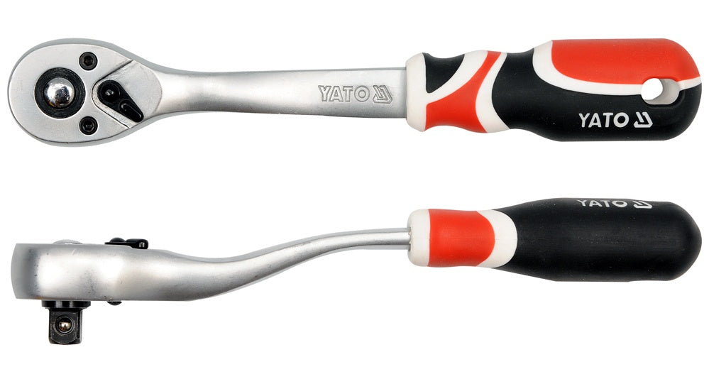 CURVED QUICK RELEASE RATCHET HANDLE 3/8 (YT-0731)