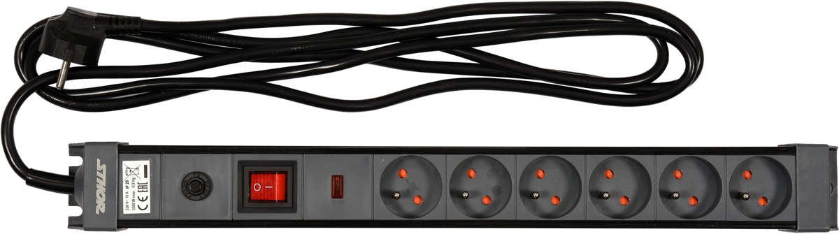 SURGE PROTECTOR POWER STRIP W.G. 6S 3M (72371)