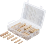WOODEN DOWEL ASSORTMENT | Ø 5-10 MM | 53 PCS. (88162)