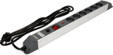 SURGE PROTEC POWER STRIP W.G. 6S 3M ALU (72373)