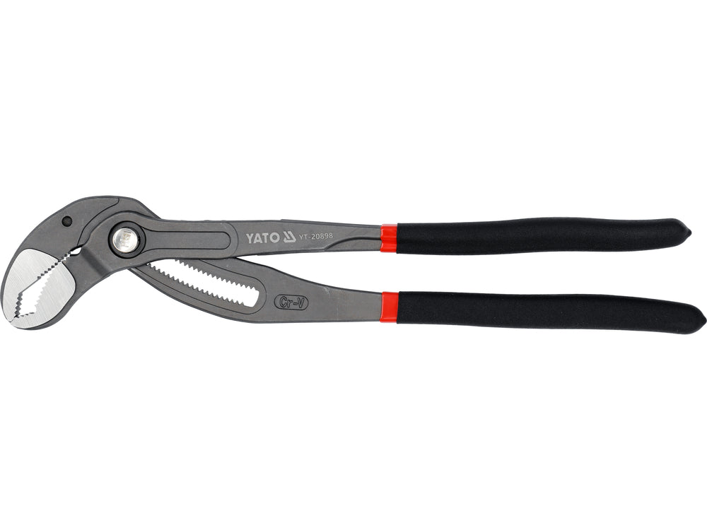 PLUMBING PLIERS FOR LARGE DIAMETER PIPES | PUSH-BUTTON LOCKING | 400 MM (YT-20898)