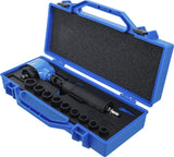 AIR IMPACT WRENCH | ANGLED AND IMPACT SOCKET SET | 12.5 MM (1/2") | 650 NM | 10 PCS. (74348)