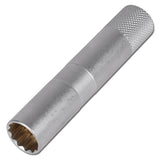 SPARK PLUG SOCKET WITH MAGNET, 12-POINT, LONG | 10 MM (3/8") DRIVE | 14 MM (2446)