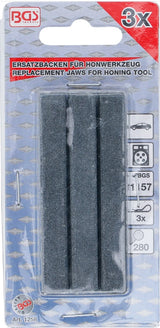 REPLACEMENT JAWS FOR HONING TOOL, BGS 74238 | JAWS 75 MM | K 280 | 3 PCS. (1258)