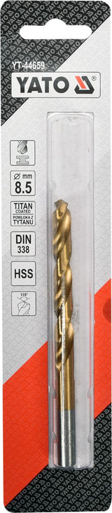 TWIST DRILL BIT HSS-TIN 8,5 MM (YT-44659)