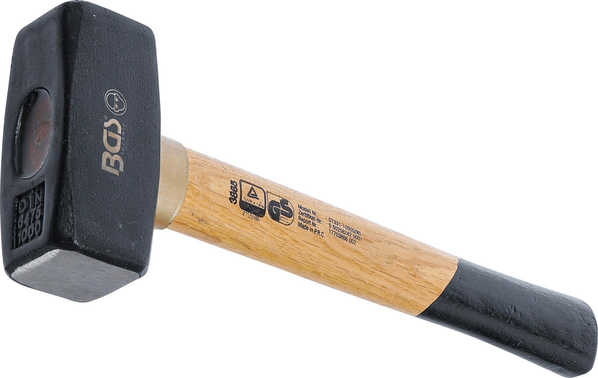 STONING HAMMER | WOODEN HANDLE | 1000 G (3865)