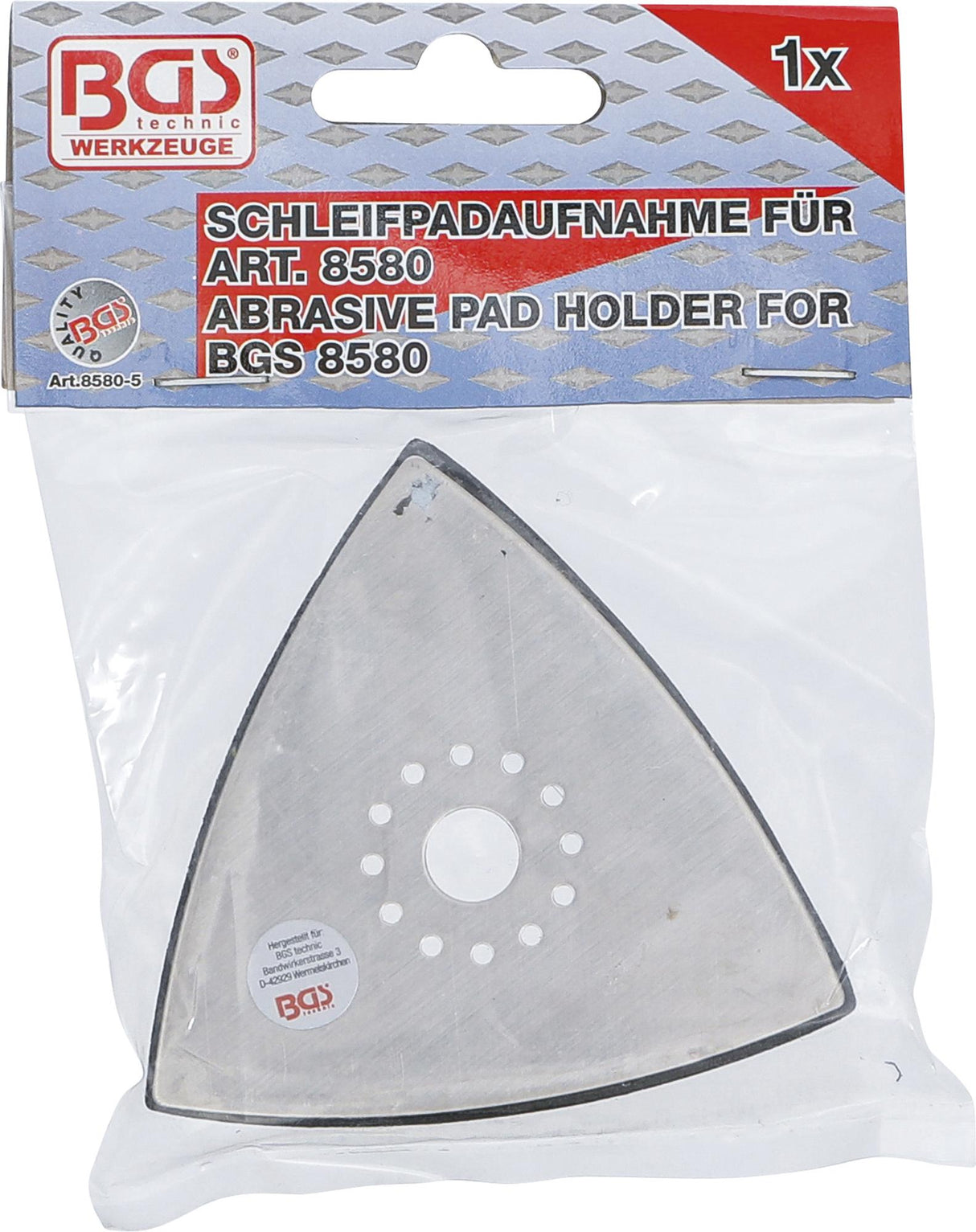 ABRASIVE PAD HOLDER FOR BGS 8580 (8580-5)