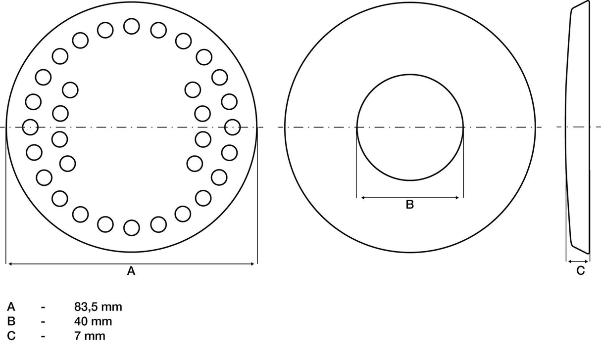 REPLACEMENT RUBBER PAD | FOR BGS 2897 (2897-2)