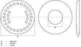 REPLACEMENT RUBBER PAD | FOR BGS 2897 (2897-2)