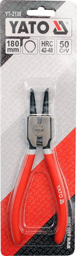 CIRCLIP PLIERS BENT EXTERNAL 180MM (YT-2138)
