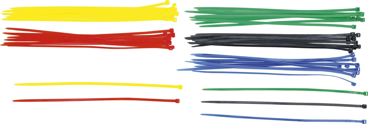 CABLE TIE ASSORTMENT | COLOURED | 4.8 X 300 MM | 50 PCS. (80771)