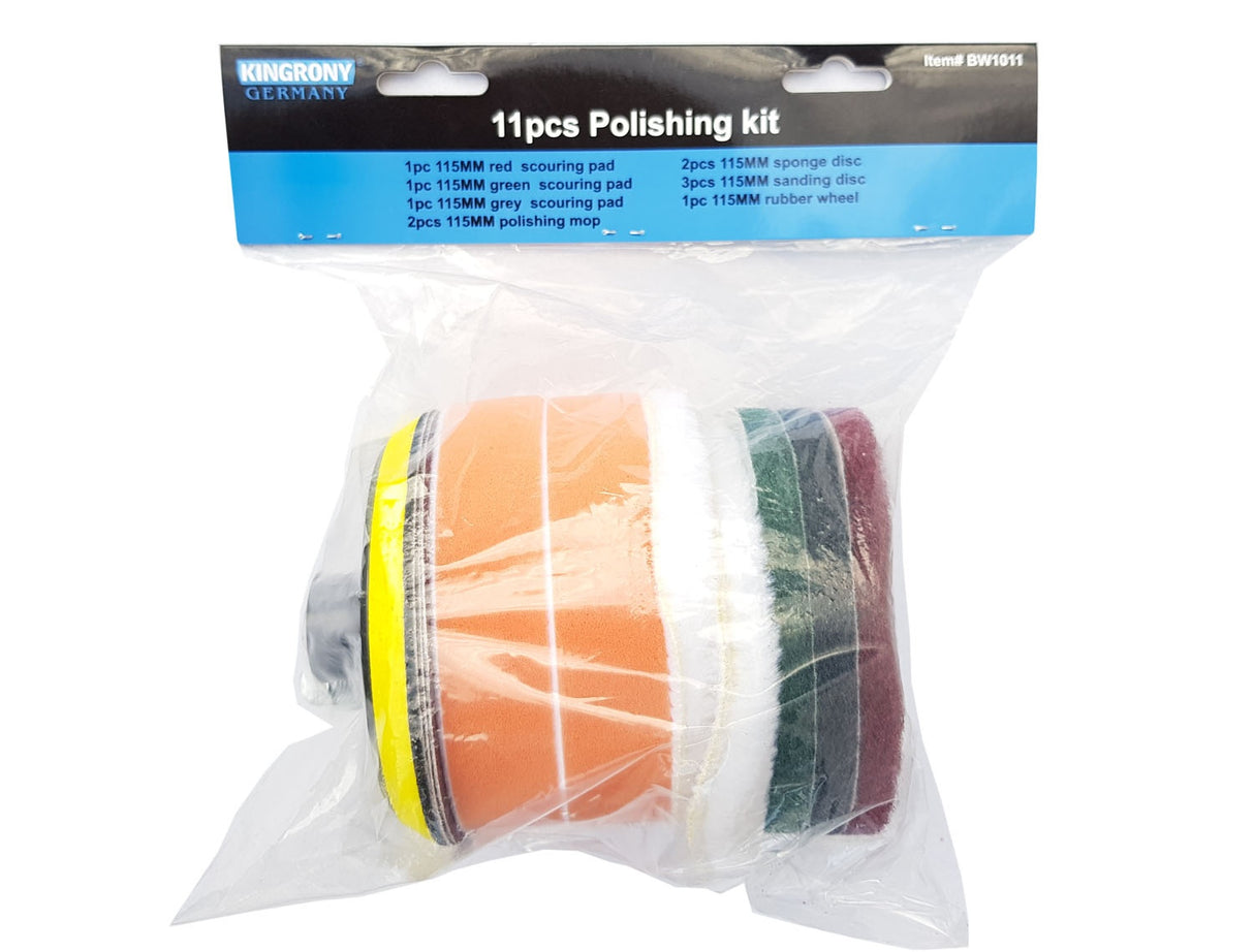 POLISHING PAD SET | Ø 115 MM | 11 PCS. (BW1011)