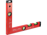 RECTANGULAR ALUMINIUM TRY SQUARE/SPIRIT LEVEL 400 X 300 MM (YT-70744)