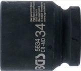 IMPACT SOCKET, HEXAGON | 20 MM (3/4") DRIVE | 34 MM (5634)