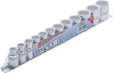 SOCKET SET, 12-POINT | 10 MM (3/8") DRIVE | 8 - 19 MM | 12 PCS. (9105)