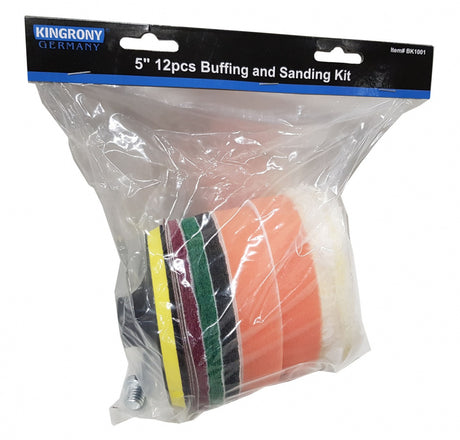 POLISHING AND GRINDING PAD SET | Ø 125 MM | 12 PCS. (BK1001)