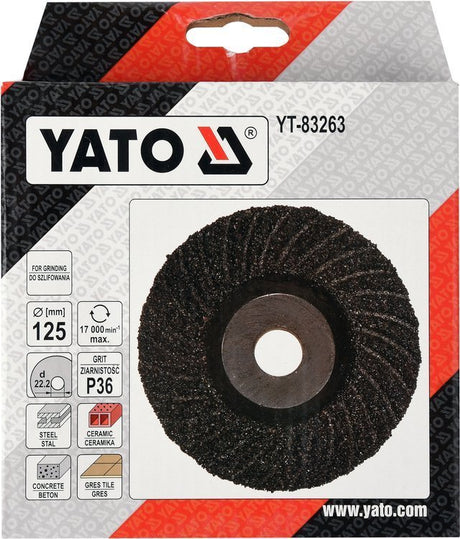 GRINDING DISC UNIVERSAL M14 125MM P36 (YT-83263)