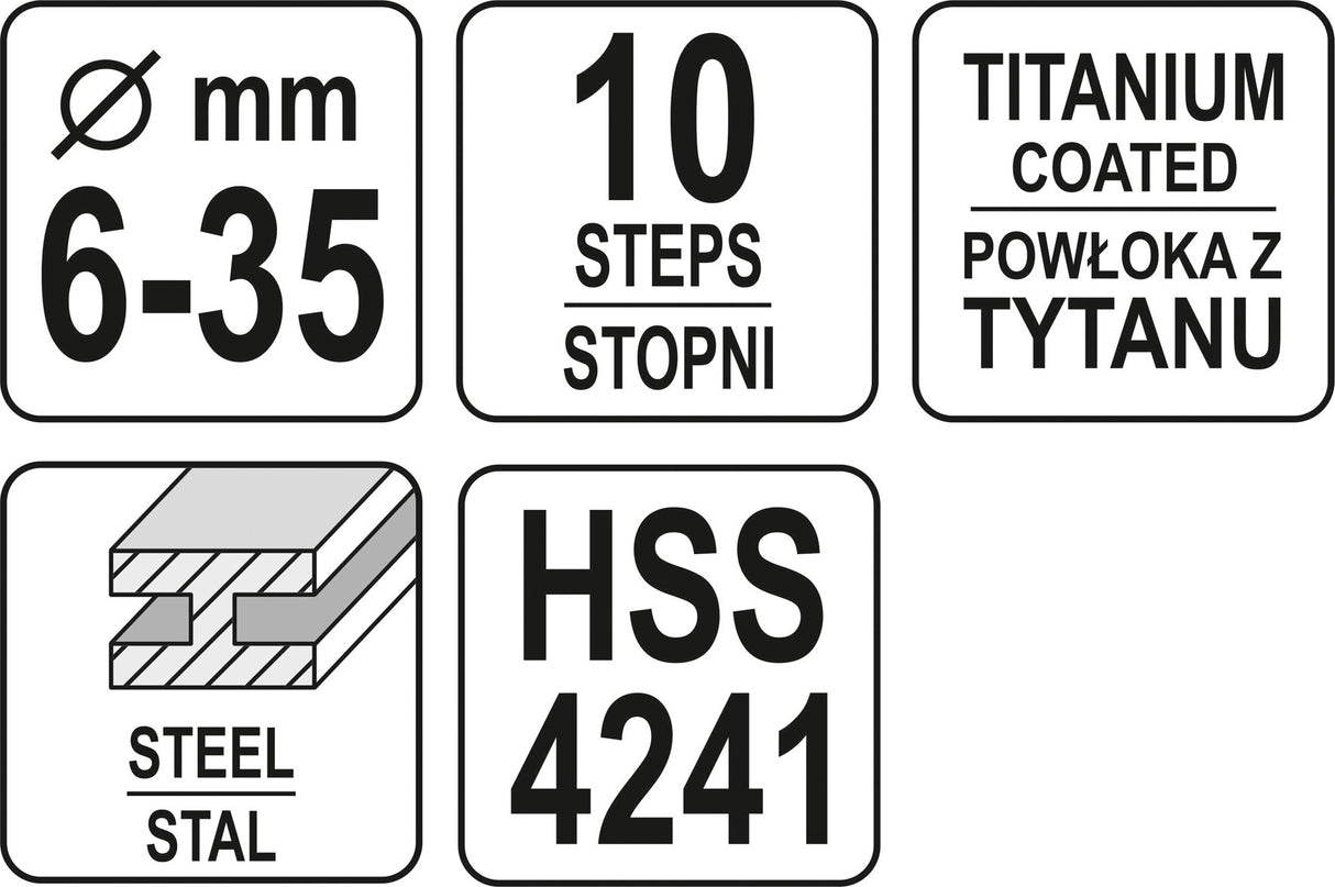 STEP DRILL 6-35MM (YT-44739)