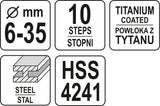 STEP DRILL 6-35MM (YT-44739)