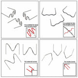 STAPLE SET | FOR PLASTIC REPAIR | (8X100 PCS.) 800 PCS. (S800S)