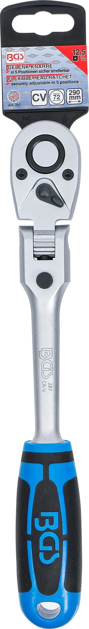 FLEXIBLE RATCHET, LOCKABLE | EXTERNAL SQUARE 12.5 MM (1/2") (287)