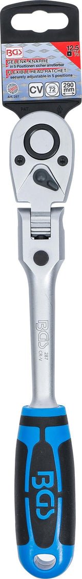 FLEXIBLE RATCHET, LOCKABLE | EXTERNAL SQUARE 12.5 MM (1/2") (287)